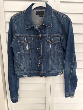VINCE BLUE DENIM JACKET  SMALL